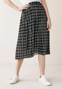 Next A-Linien-Rock - Black White Spot | Damen