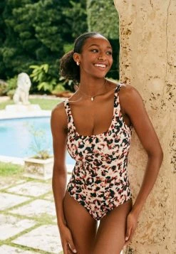 Next Damen SCULPT SHAPE SCOOP - Badeanzug - Animal Print