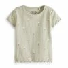 Next SHORT SLEEVE RICH - T-Shirt Print - Sage Green Floral | Kinder