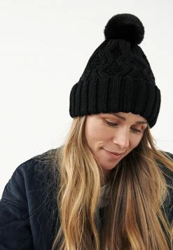 Next Damen CABLE POM - Mütze - Black