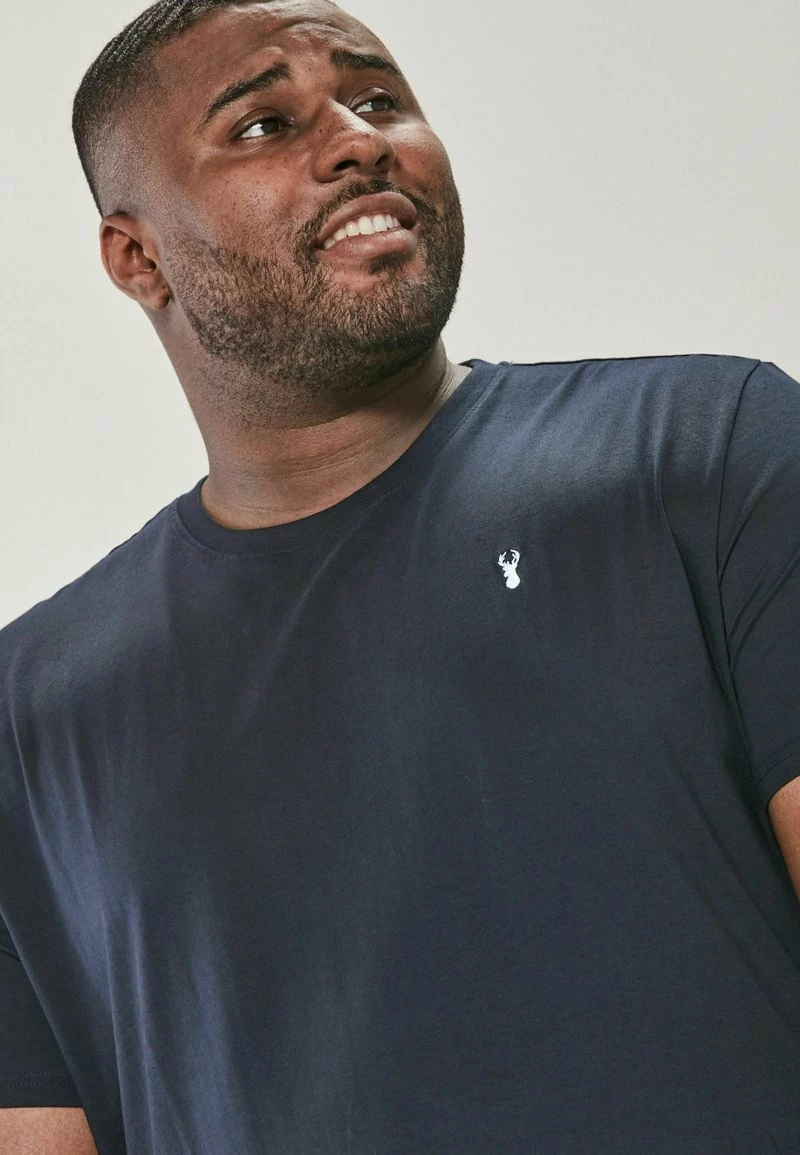 Next Herren T-Shirt Print - Navy Blue Stag – Bild 3