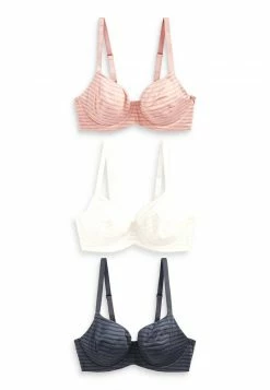 Next Damen UNWATTIERTE BHS IM 3ER PACK - Balconette BH - Blue