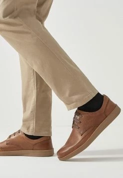 Next Herren WAXY SIDE WALL - Sportlicher Schnürer - Tan