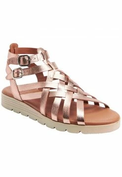 Next Damen Keilsandalette - Rose Gold Coloured