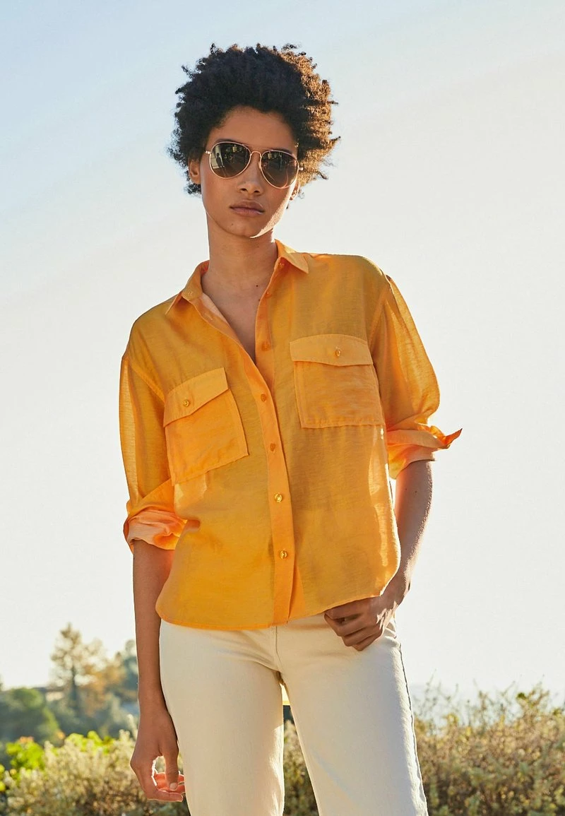 Next Damen LONG SLEEVE UTILITY - Hemdbluse - Ochre Yellow – Bild 2