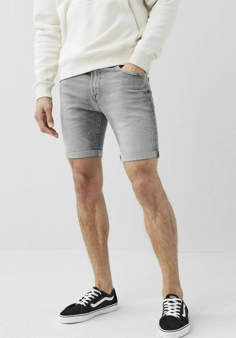 Next Herren GREEN CAST - Jeans Shorts - Grey Mid Wash