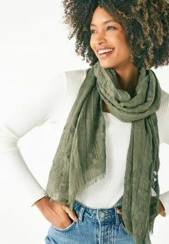 Next Damen Schal - Khaki Green