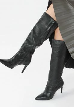 Next Damen SIGNATURE POINTED KNEE HIGH - Stiefel - Black