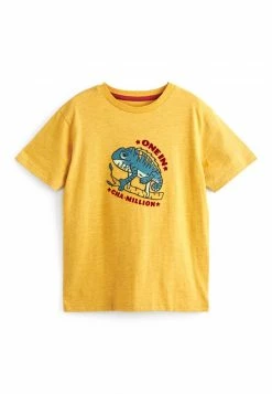 Next EMBROIDERED SHORT SLEEVE - T-Shirt Print - Yellow Chameleon | Kinder