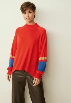Next Damen HIGH NECK - Strickpullover - Red