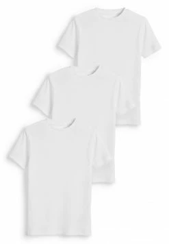 Next 3 PACK - T-Shirt Basic - White | Unisex