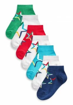 Next 7 PACK RICH TRAINER - Socken - White Blue Red Star | Kinder