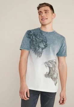Next Herren GRAPHIC - T-Shirt Print - Grey