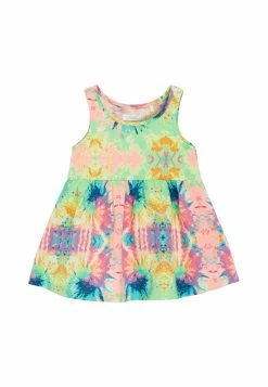 Next Kinder MULTI STRIPE - Jerseykleid - Yellow