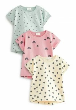 Next Kinder T-Shirt Print - Mint Green Pink And Cream