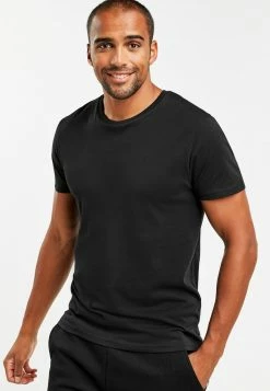 Next Herren FIVE PACK - T-Shirt Basic - Black