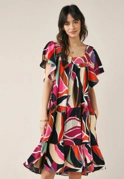 Next Damen Freizeitkleid - Pink Floral Print