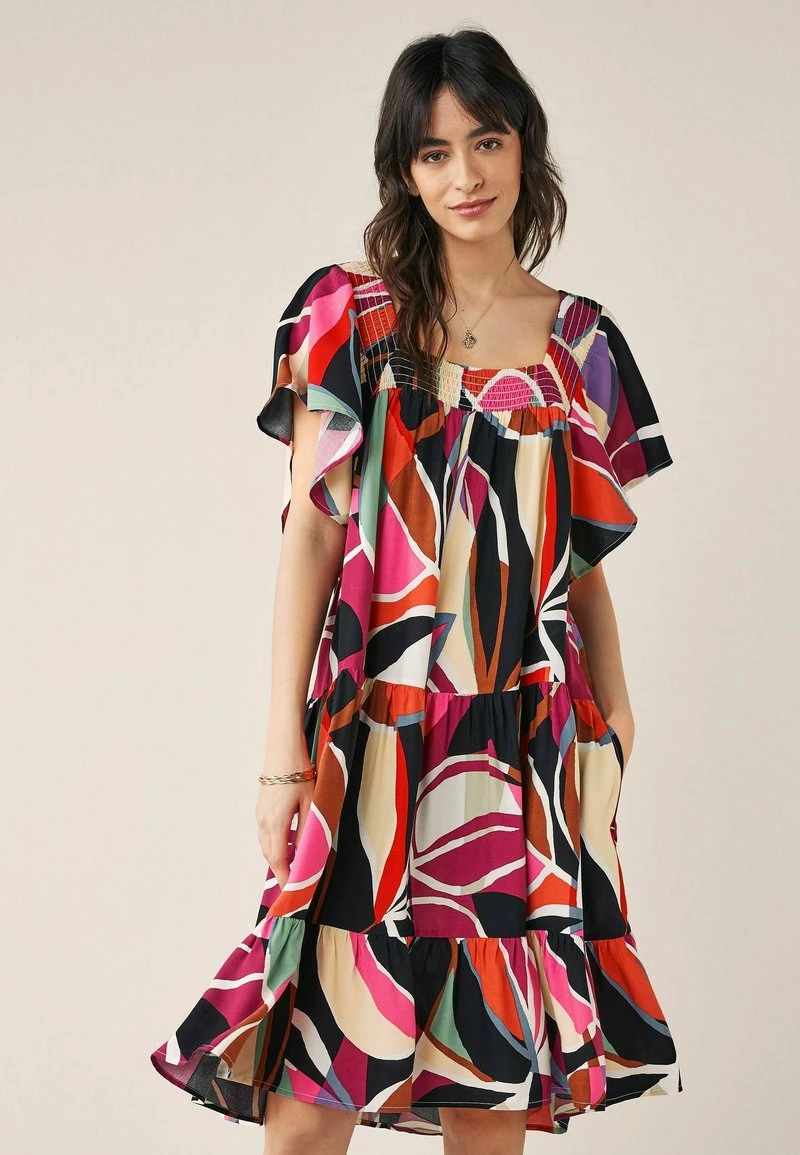 Next Damen Freizeitkleid - Pink Floral Print