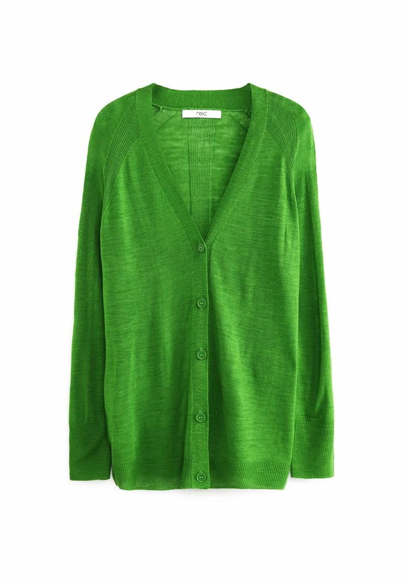 Next Damen LONGLINE - Strickjacke - Green – Bild 3