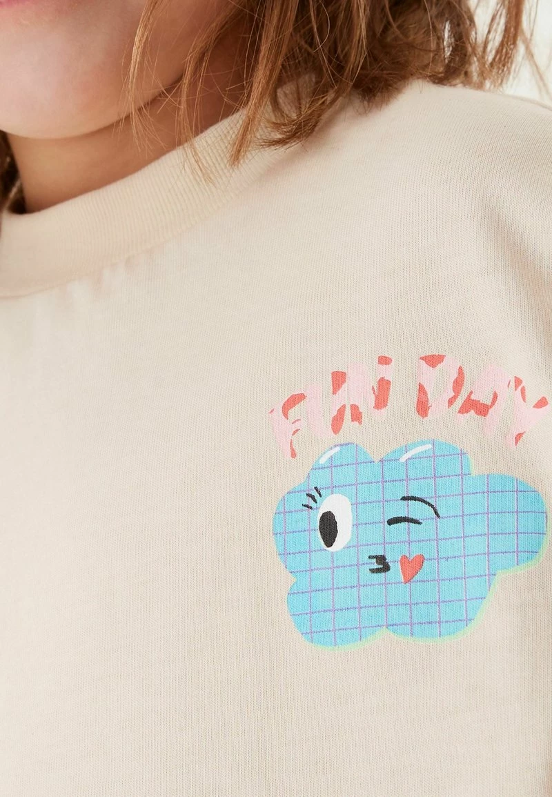 Next OVERSIZED - T-Shirt Print - Neutral Cream | Kinder – Bild 2