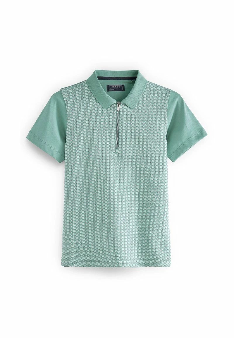 Next Kinder TEXTURED SHORT SLEEVE - Poloshirt - Mint Green