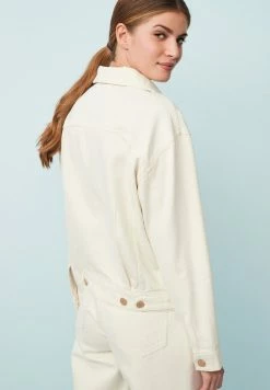 Next Damen Jeansjacke - Ecru Cream