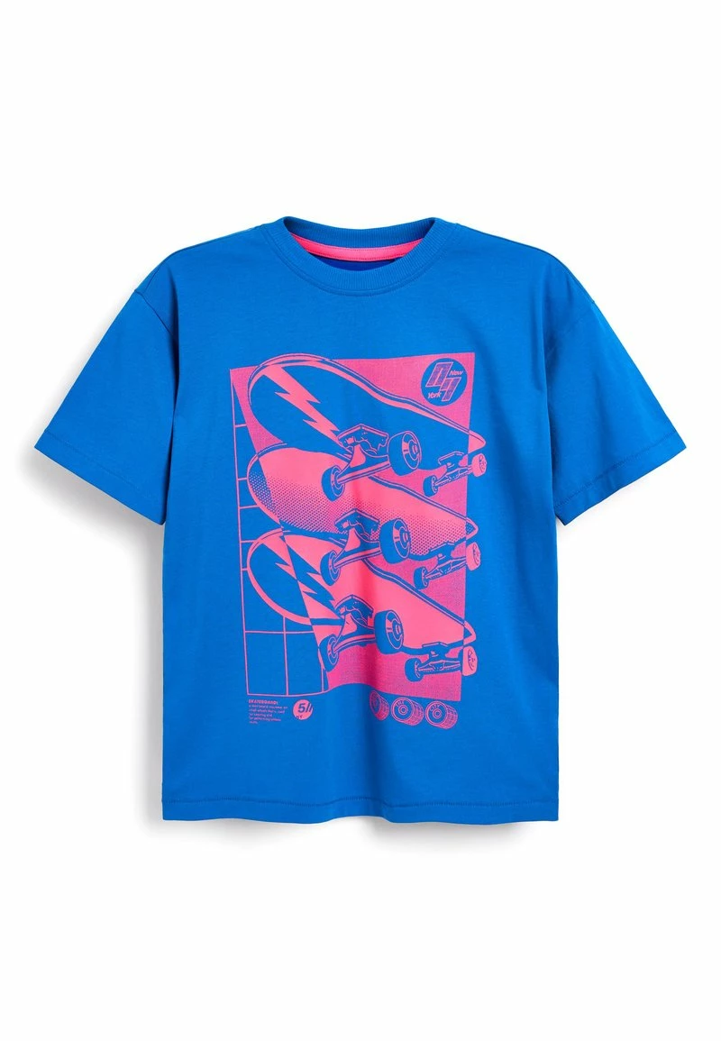Next Kinder GRAPHIC - T-Shirt Print - Cobalt Blue Skateboard