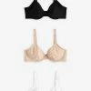 Next Damen 3PACK - Bügel BH - Black