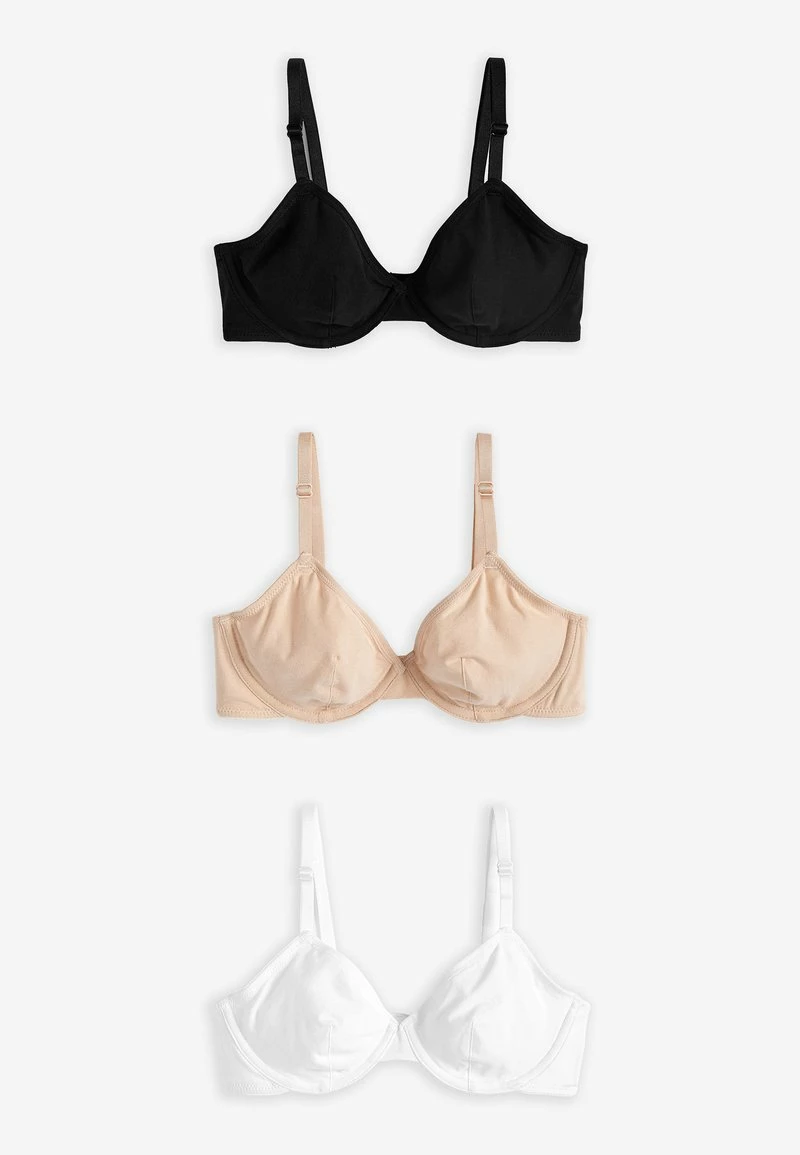 Next Damen 3PACK - Bügel BH - Black