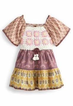 Next Kinder Strickpullover - Pink Patchwork