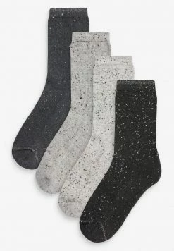 Next Damen 4 PACK - Socken - Black/light Grey