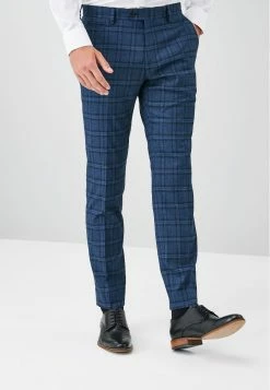 Next Herren CHECK - Anzughose - Blue