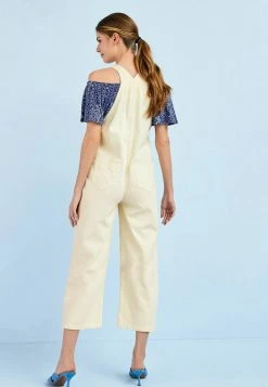 Next Damen ECRU - Latzhose - Ecru White