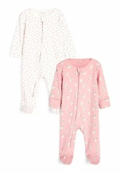 Next Kinder 2 PACK - Strampler - Mottled Light Pink