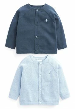 Next Kinder 2 PACK - Strickjacke - Light Blue/evergreen