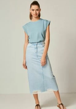 Next Damen WASHED - T-Shirt Basic - Blue